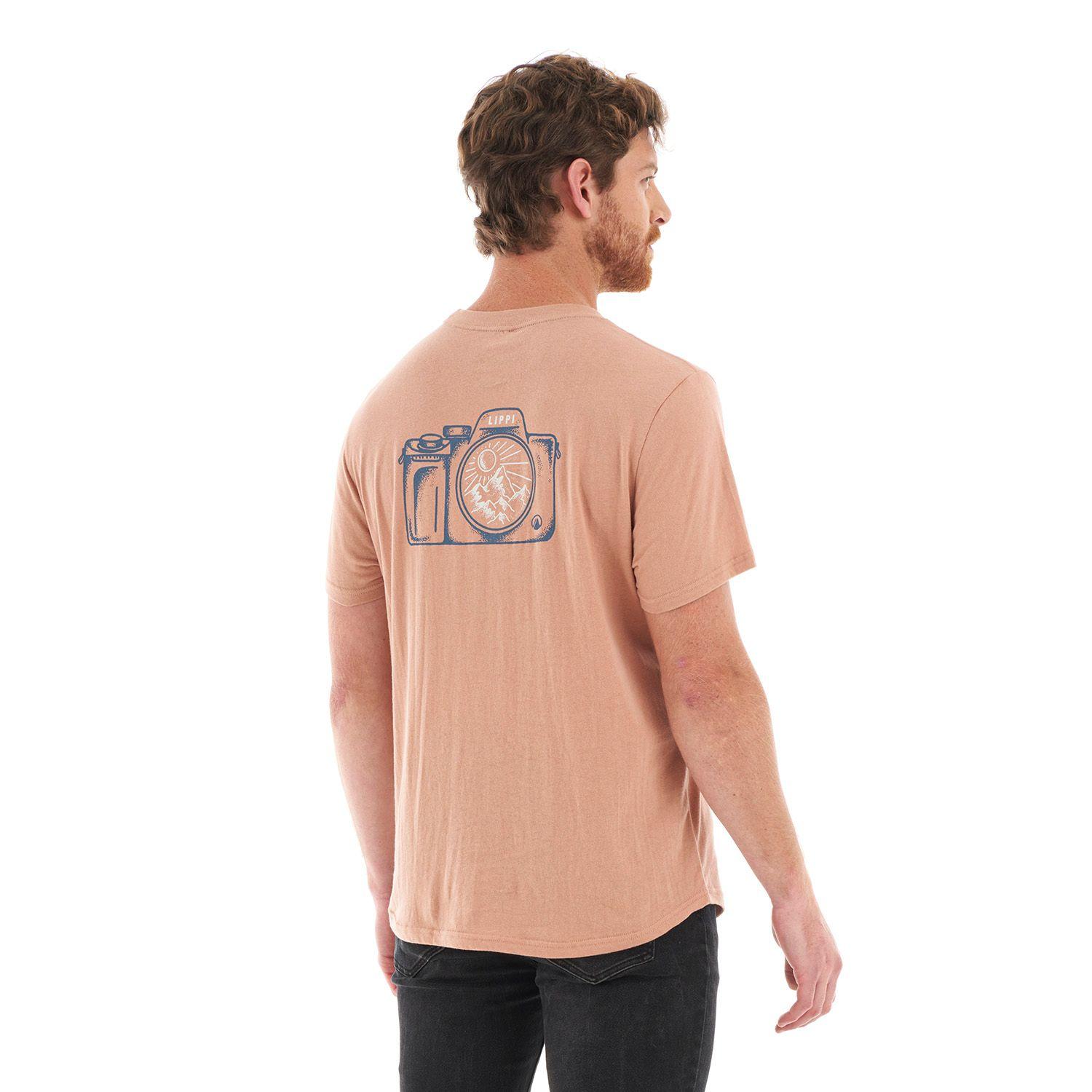 Polera Hombre Lens UV-Stop T-Shirt Camel Lippi-4