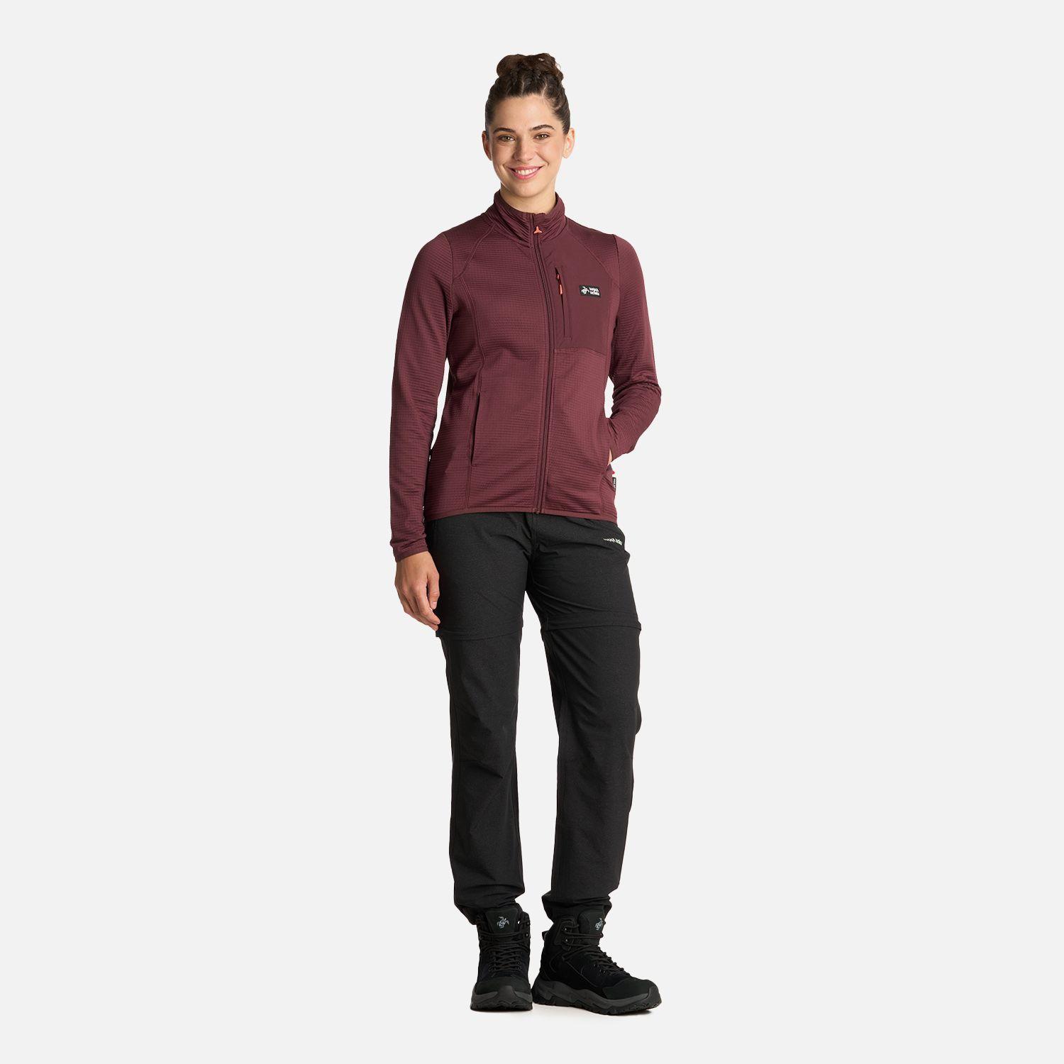 Polerón Mujer Taina Full Zip Burdeo Haka Honu I25-5