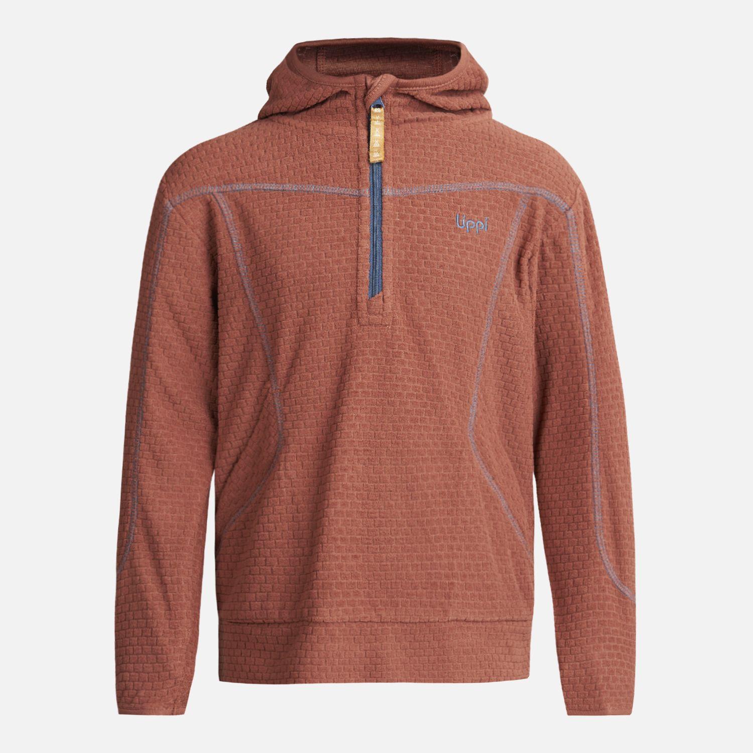 Poleron Niño Saltamontes Nano-F 14 Zip Hoody Terracota Lippi I23-0