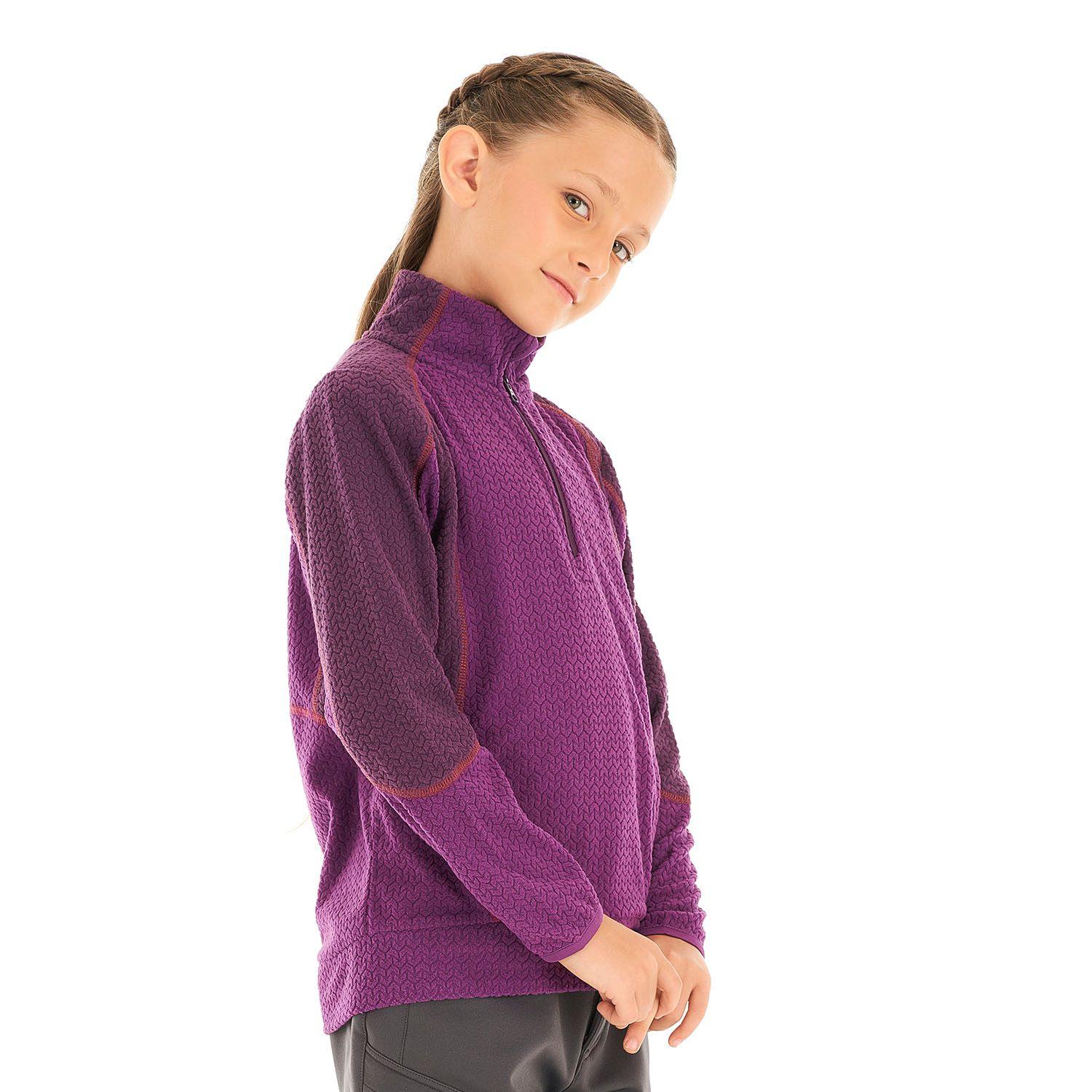 Poleron Niña Saltamontes Nano-F 14 Zip Purpura Claro Lippi-2