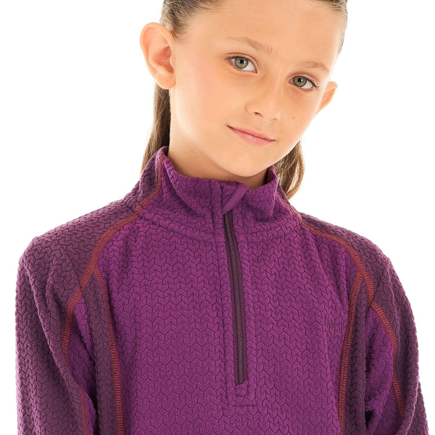 Poleron Niña Saltamontes Nano-F 14 Zip Purpura Claro Lippi-6