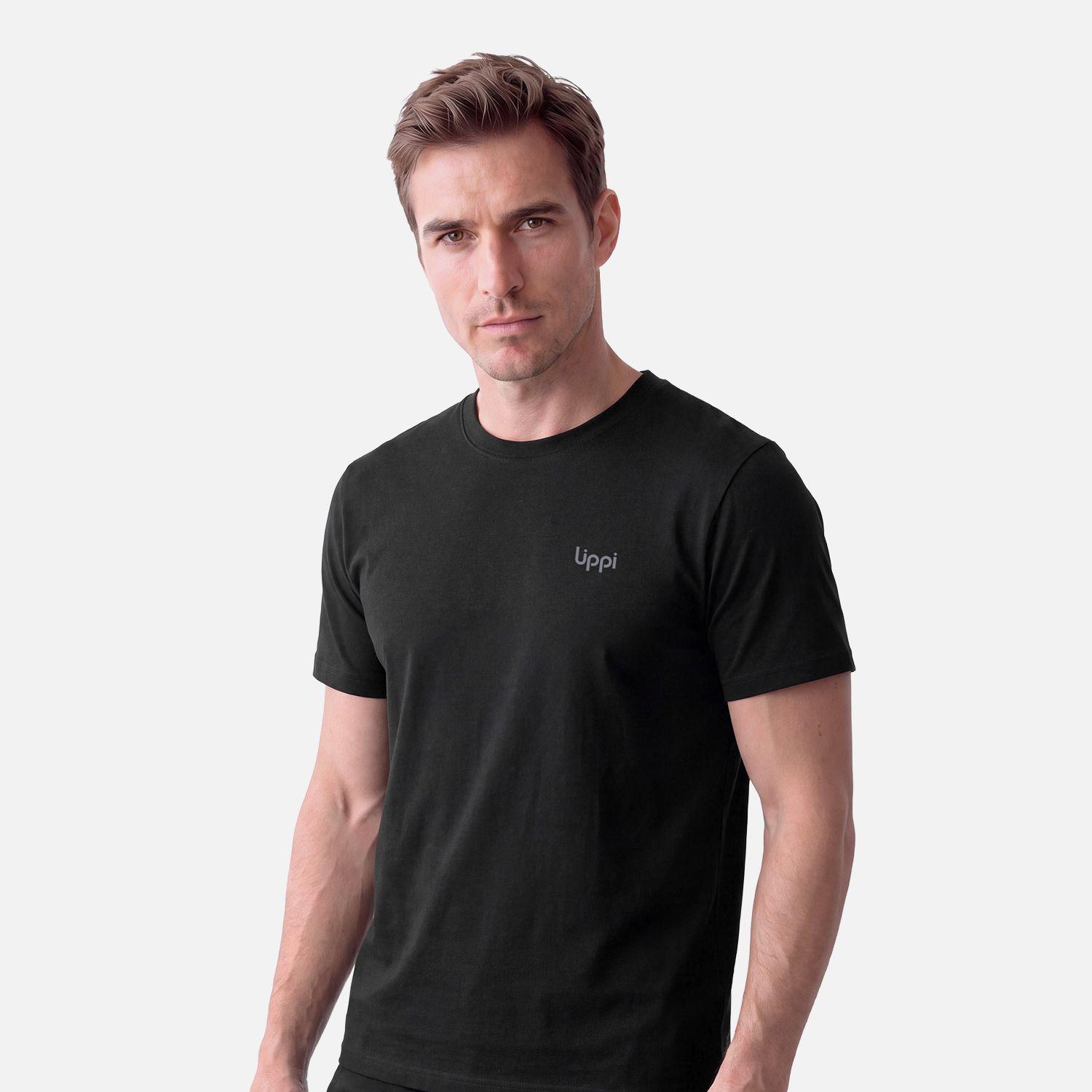 Polera Hombre Ulmo T-Shirt Negro Lippi V27-0