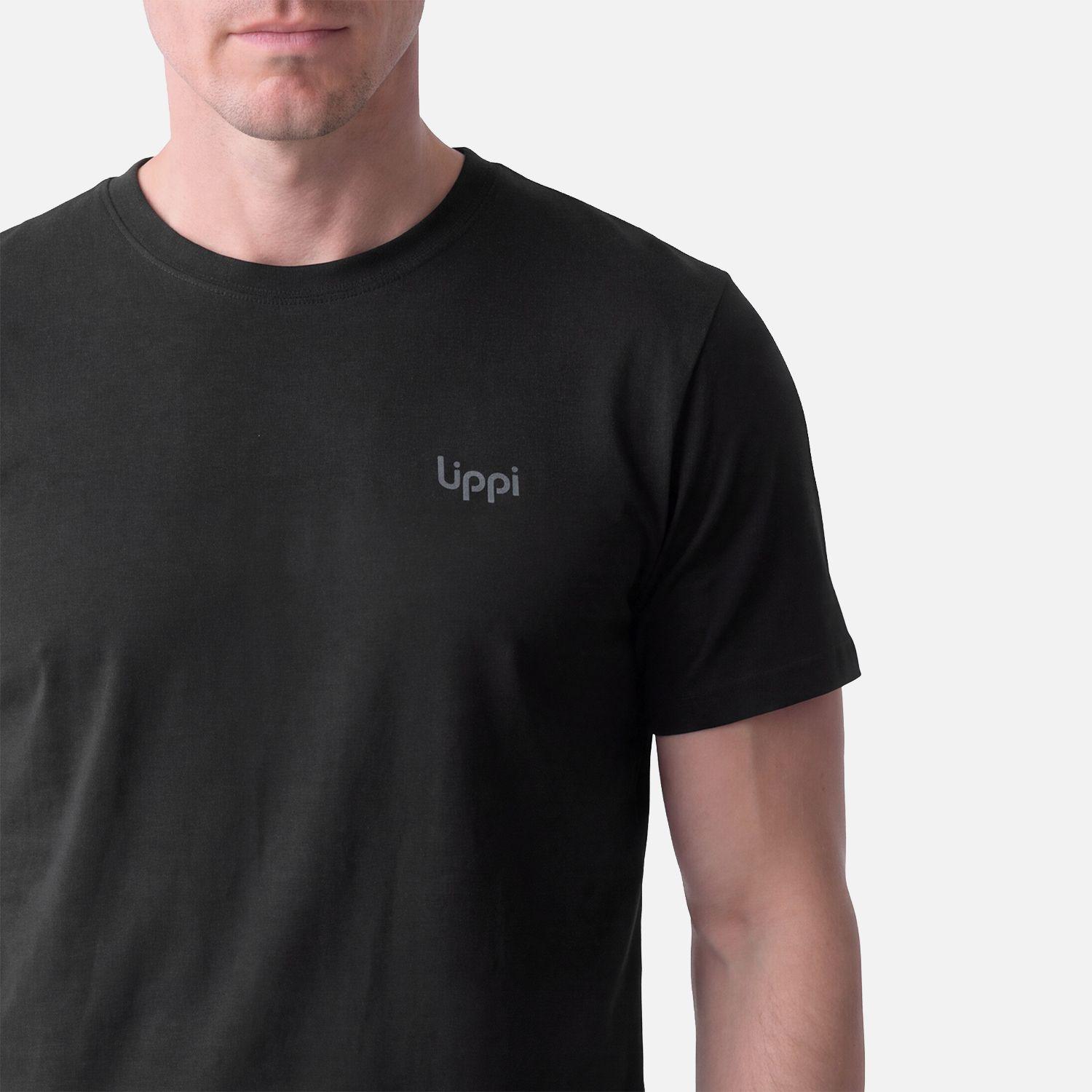 Polera Hombre Ulmo T-Shirt Negro Lippi V27-3