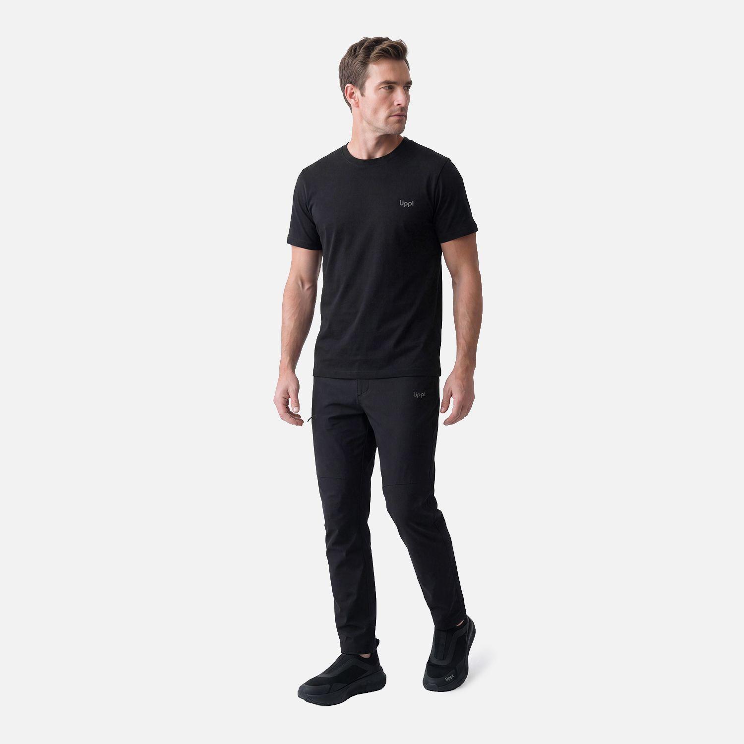 Polera Hombre Ulmo T-Shirt Negro Lippi V27-4