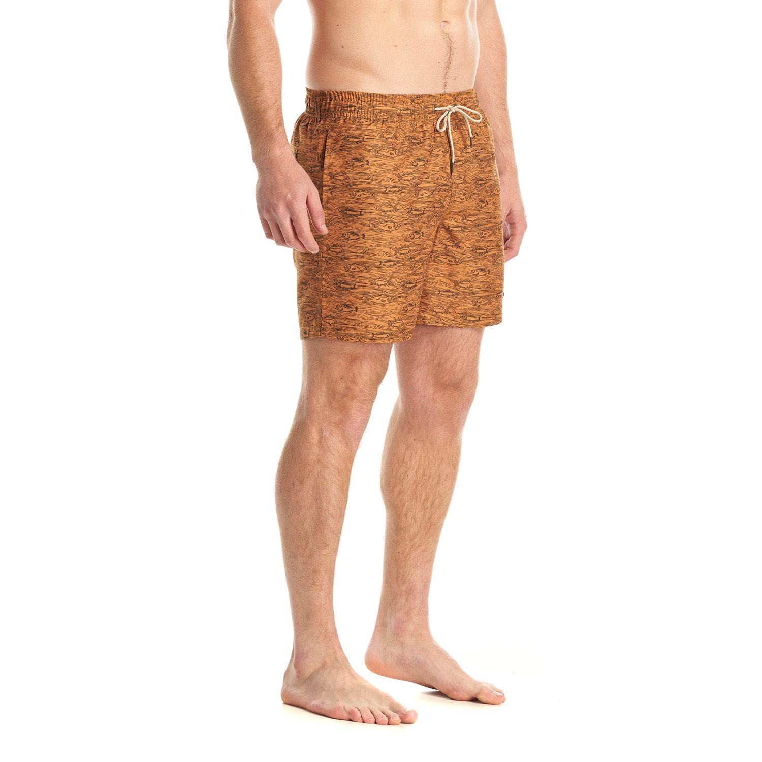 Short Hombre Aqua Swimwear Print mostaza Lippi-2