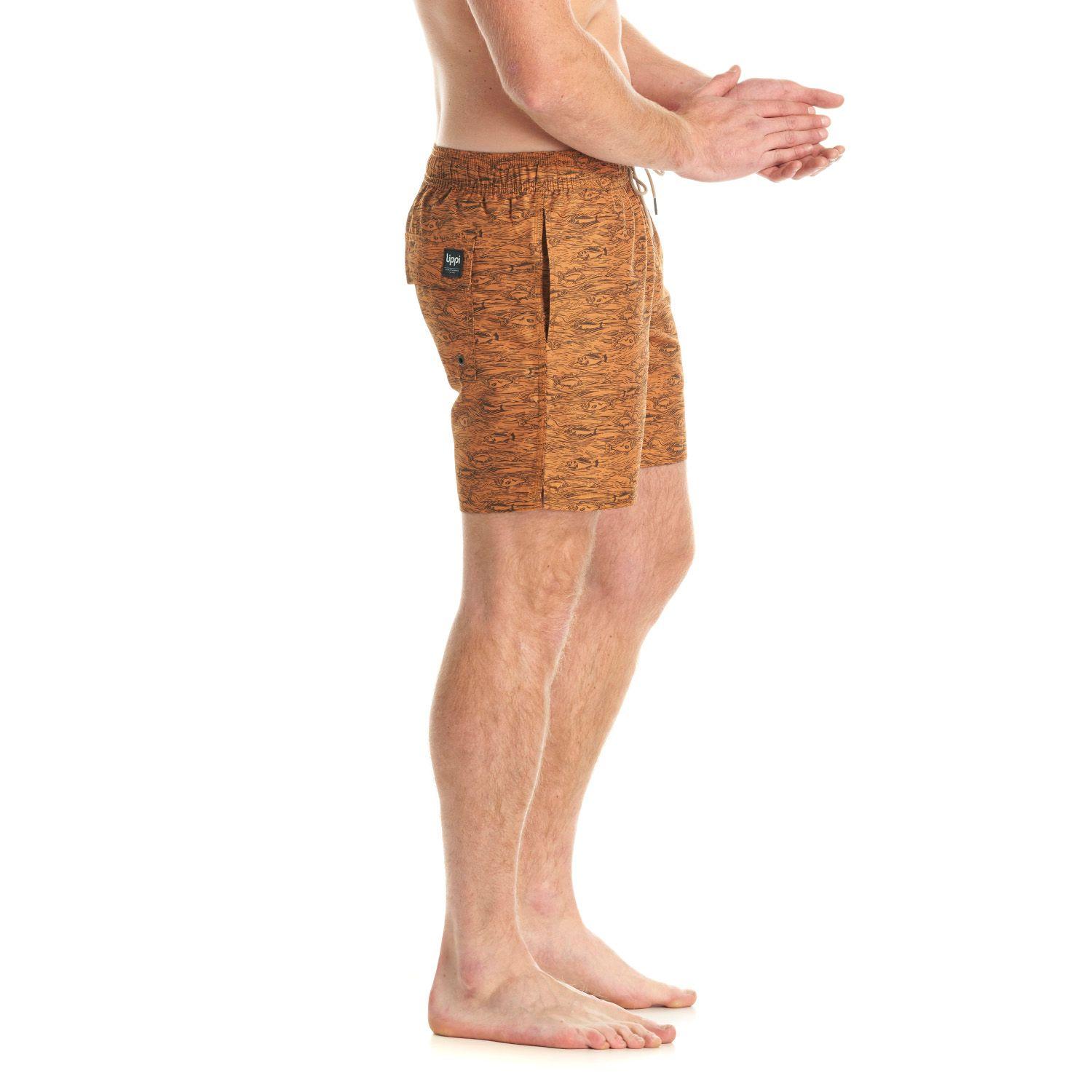 Short Hombre Aqua Swimwear Print mostaza Lippi-3