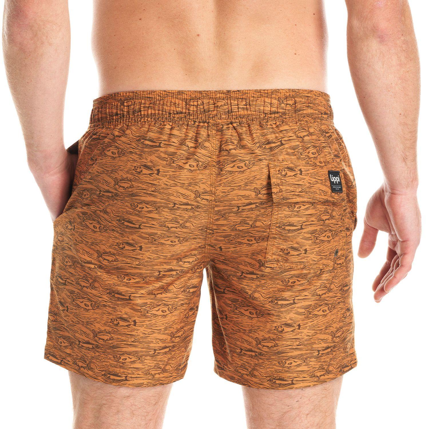 Short Hombre Aqua Swimwear Print mostaza Lippi-6