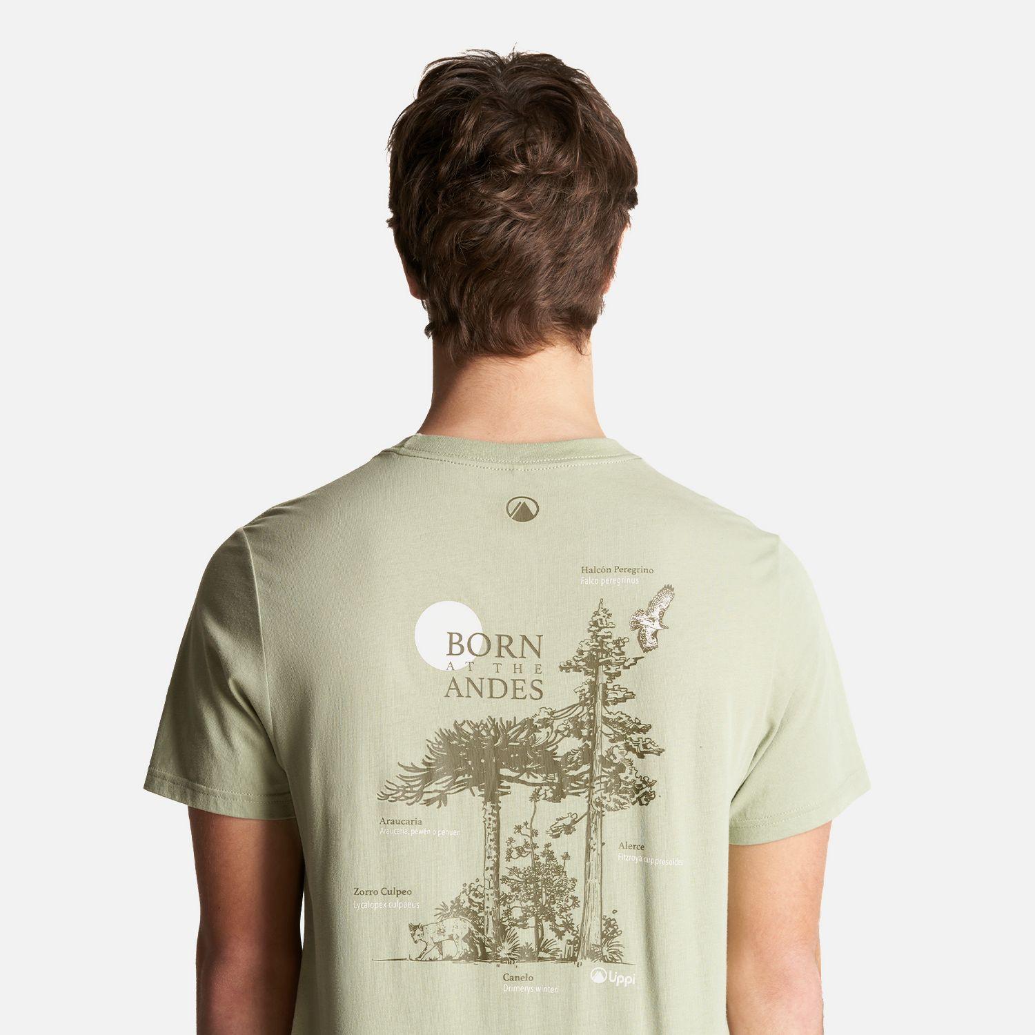 Polera Hombre Andes Forest T-Shirt Verde Claro Lippi-5