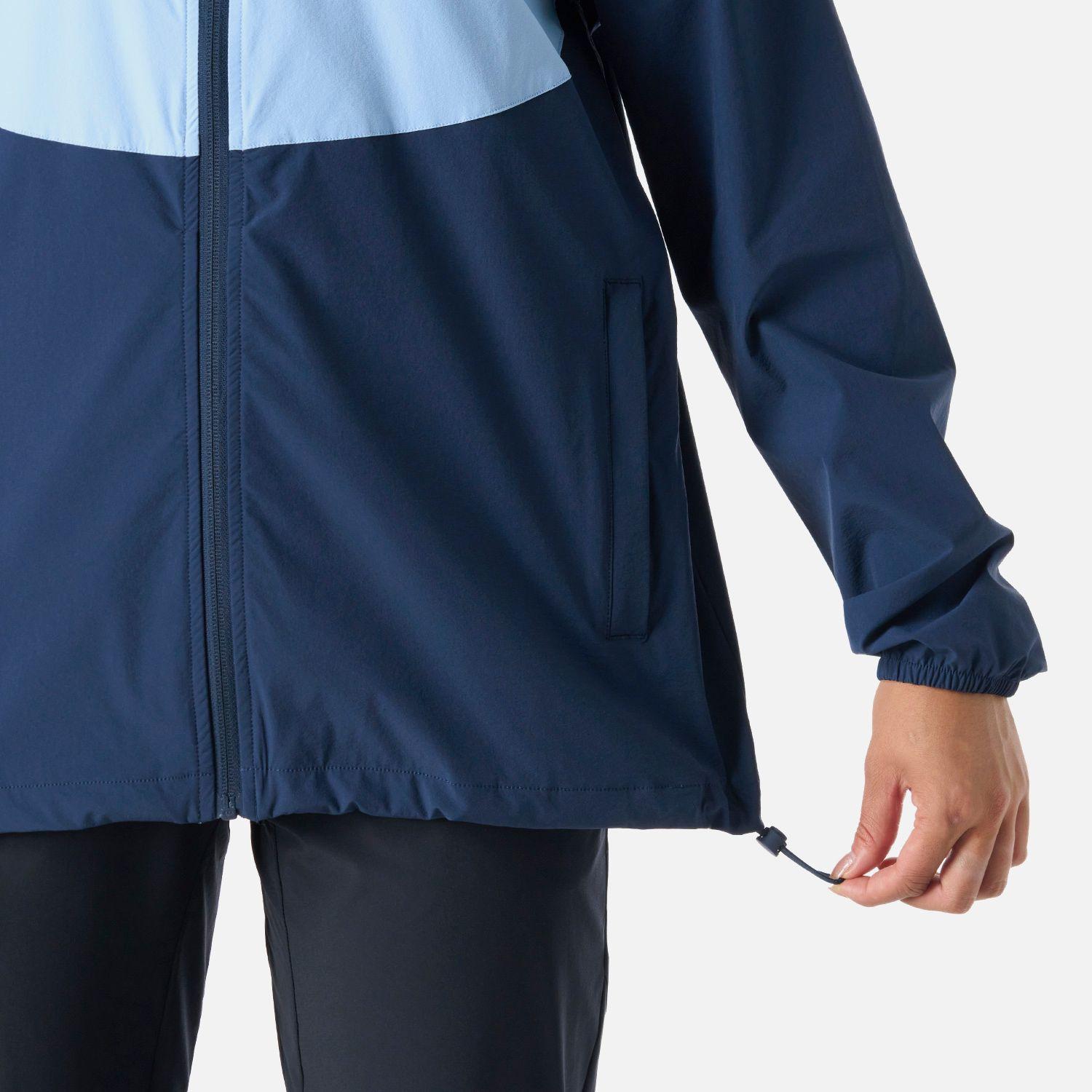 Chaqueta Mujer Tempo Full Zip Windbreaker Celeste Vulcano-7