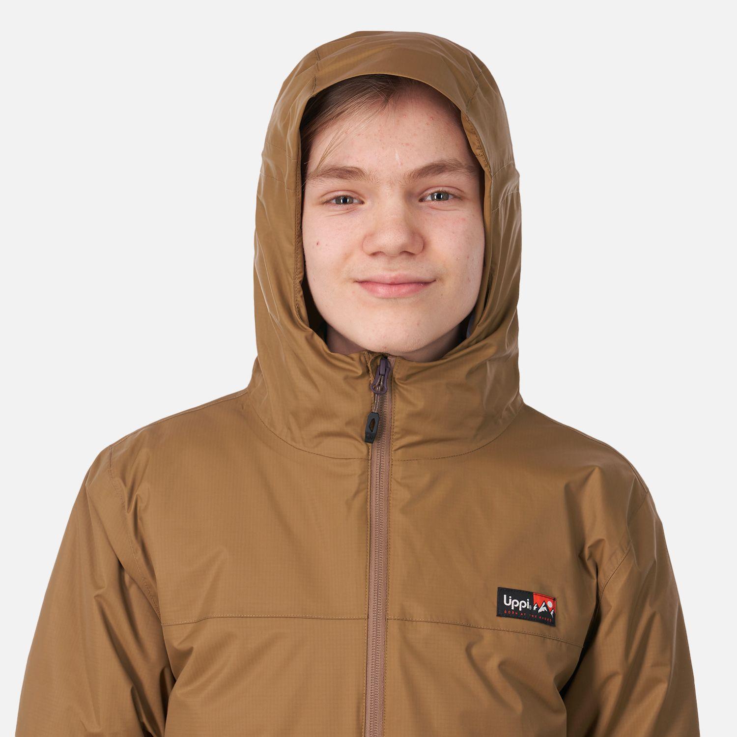 Chaqueta Teen Boy Cold Place B-Dry Hoody Jacket Café Pardo Lippi-3