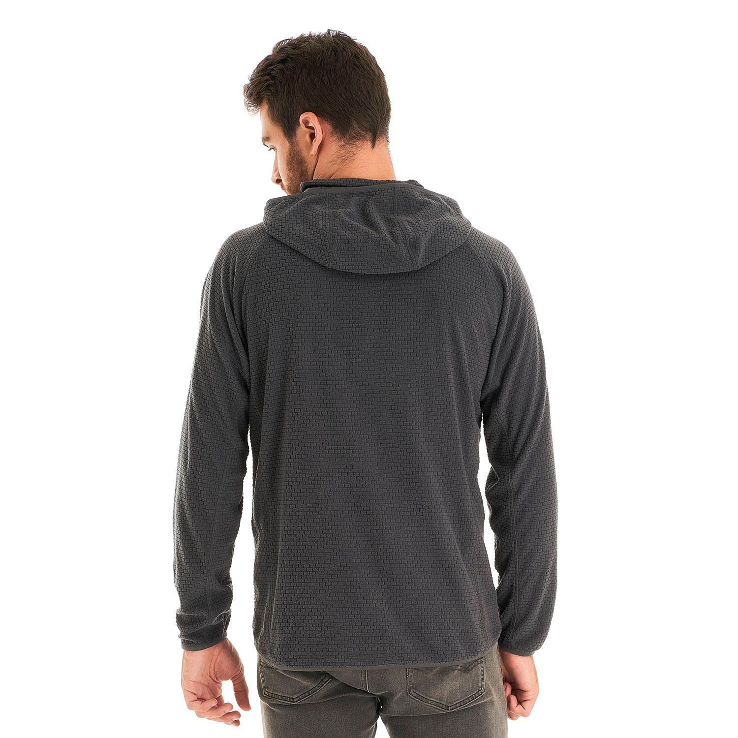 Poleron Hombre Jacaranda Nano-F 14 Zip Hoody Grafito Lippi V23-5