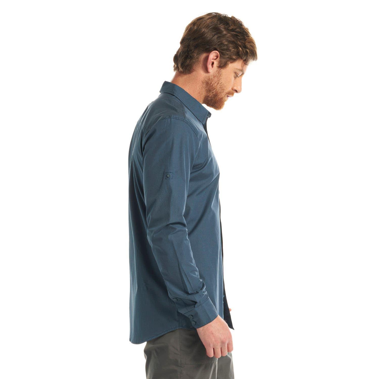Camisa Hombre Alloy Long Sleeve Shirt Melange Azul Marino Lippi V23-3