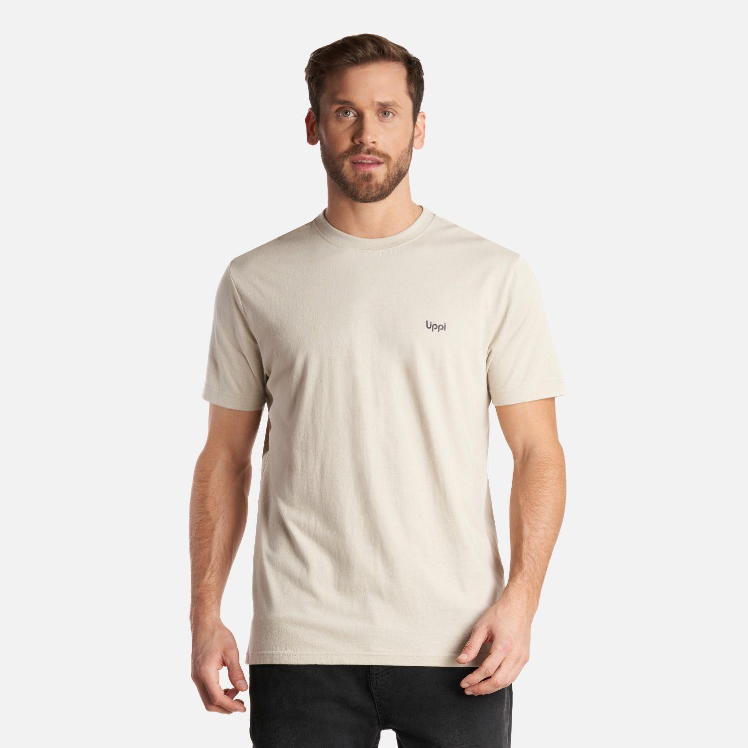 Polera Hombre Travel Fox T-Shirt Crema Lippi-1