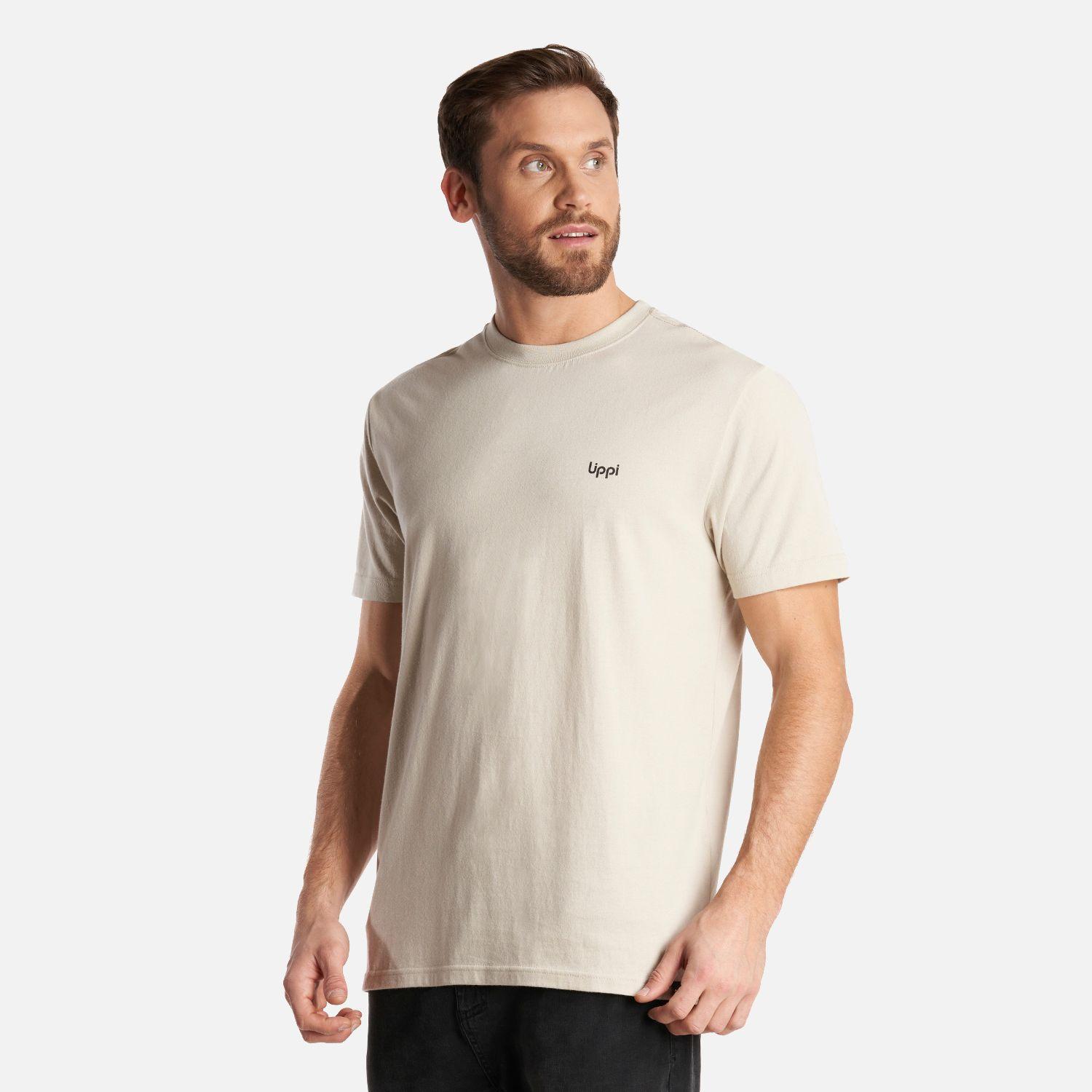 Polera Hombre Travel Fox T-Shirt Crema Lippi-2