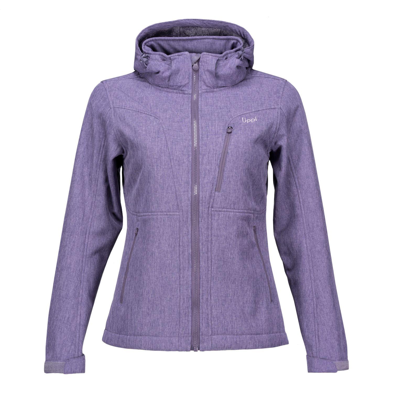 Chaqueta Mujer Macaya Softshell Hoody Jacket Melange Azul Lavanda Lippi I20-0