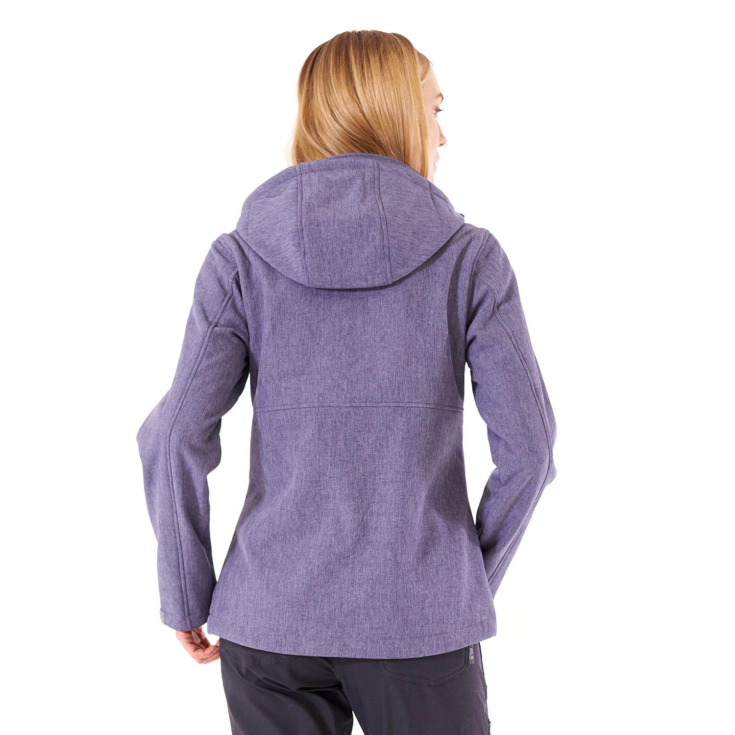 Chaqueta Mujer Macaya Softshell Hoody Jacket Melange Azul Lavanda Lippi I20-7