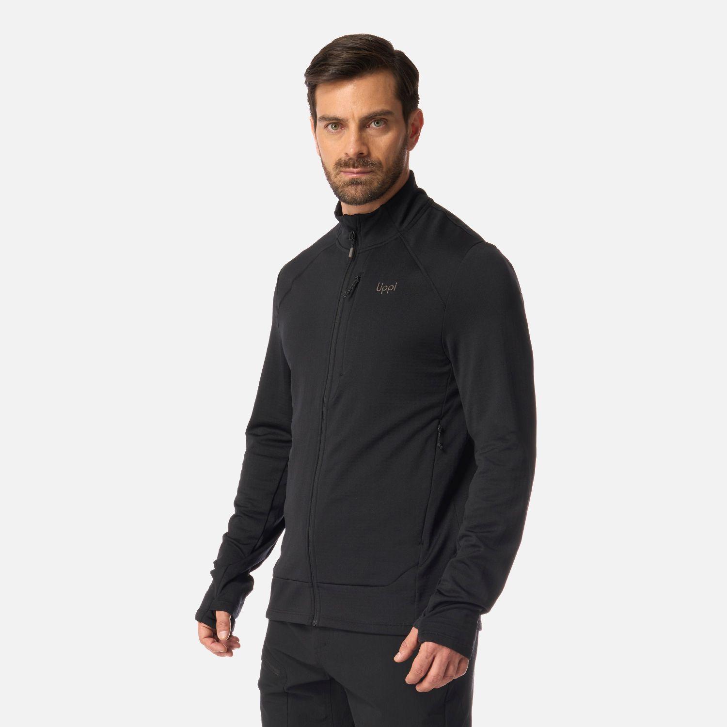 Polerón Hombre Viedma 1000 Nano-F Full Zip Negro Lippi-1
