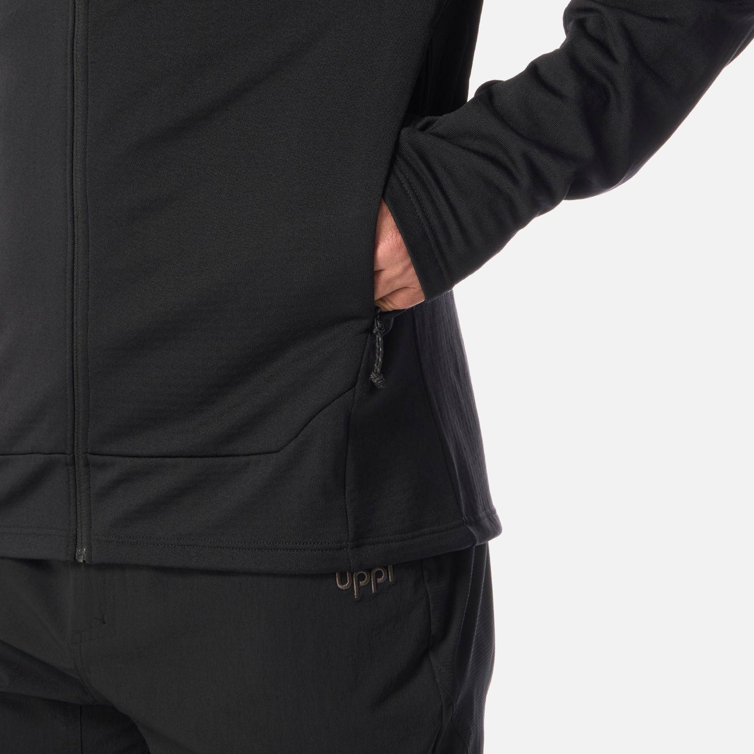 Polerón Hombre Viedma 1000 Nano-F Full Zip Negro Lippi-5