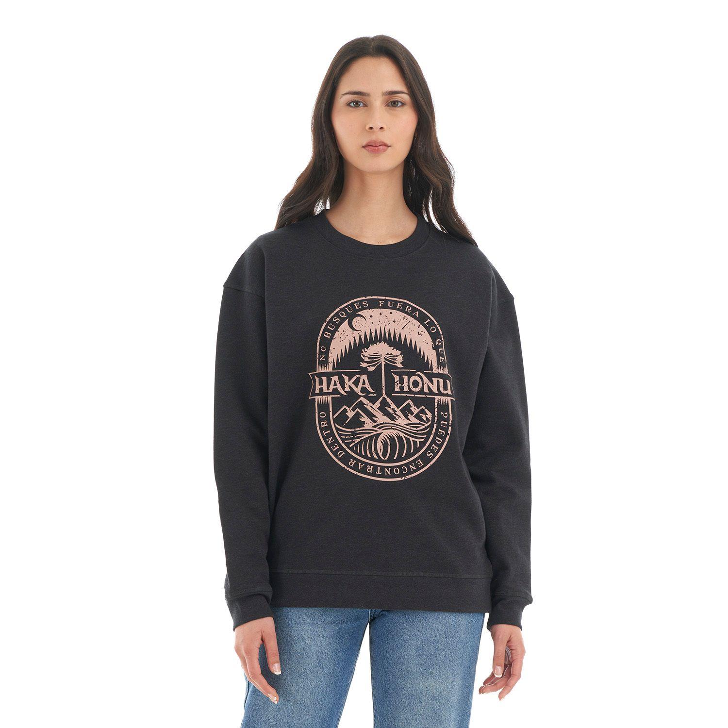 Poleron Mujer Peliculyon Negro Haka Honu V22-1