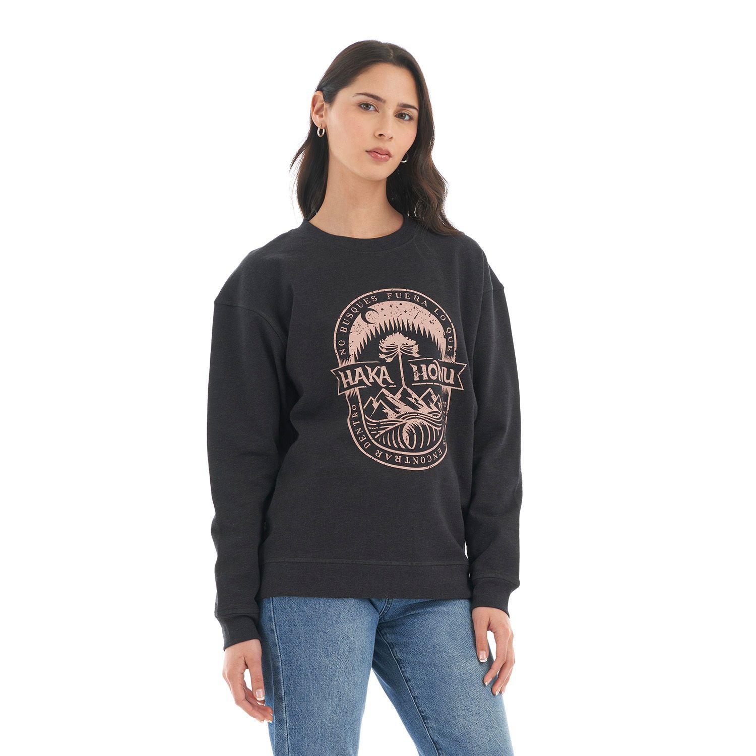 Poleron Mujer Peliculyon Negro Haka Honu V22-2