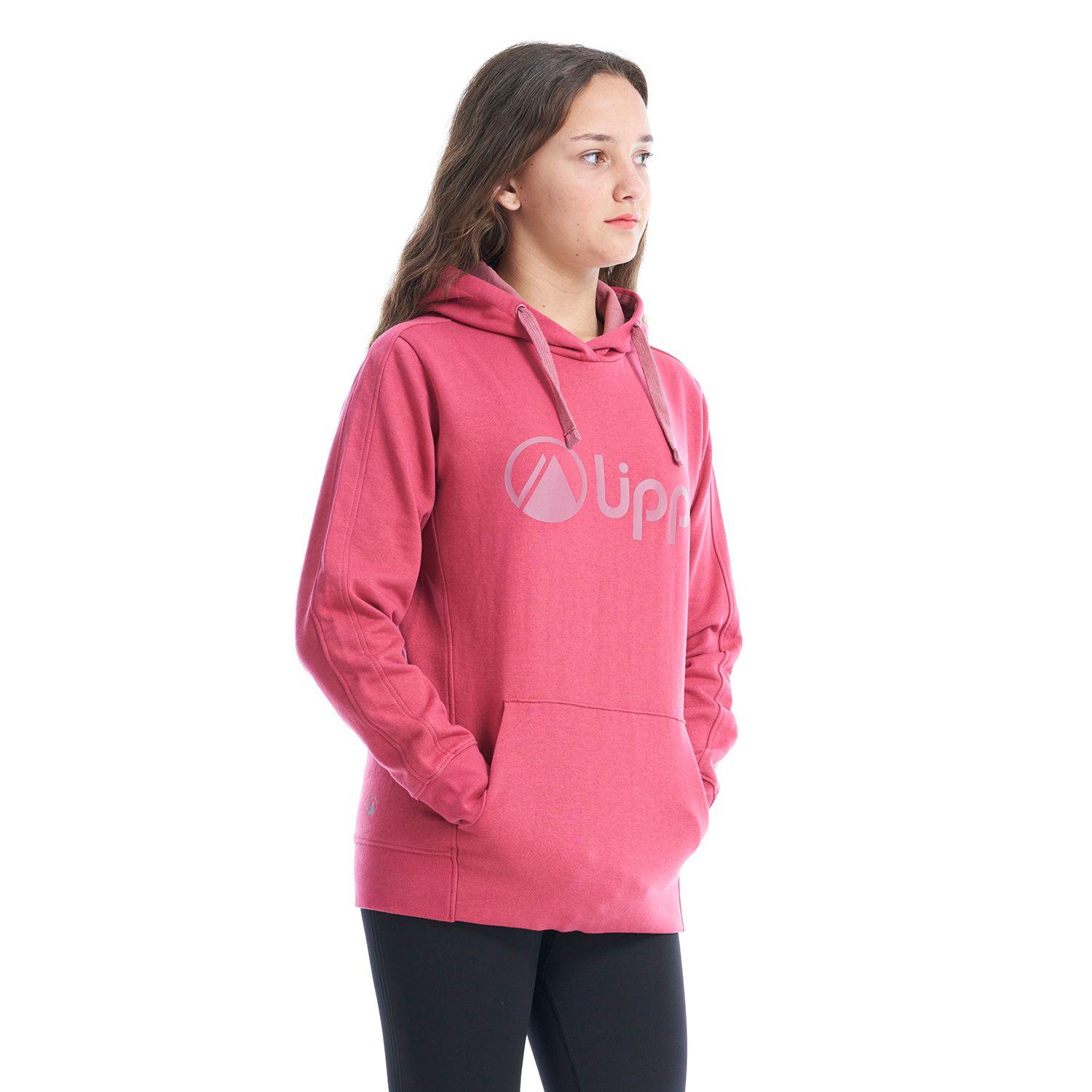 Poleron Teen Girl Insigne Hoody Sweatshirt Rosa Oscuro Lippi-2