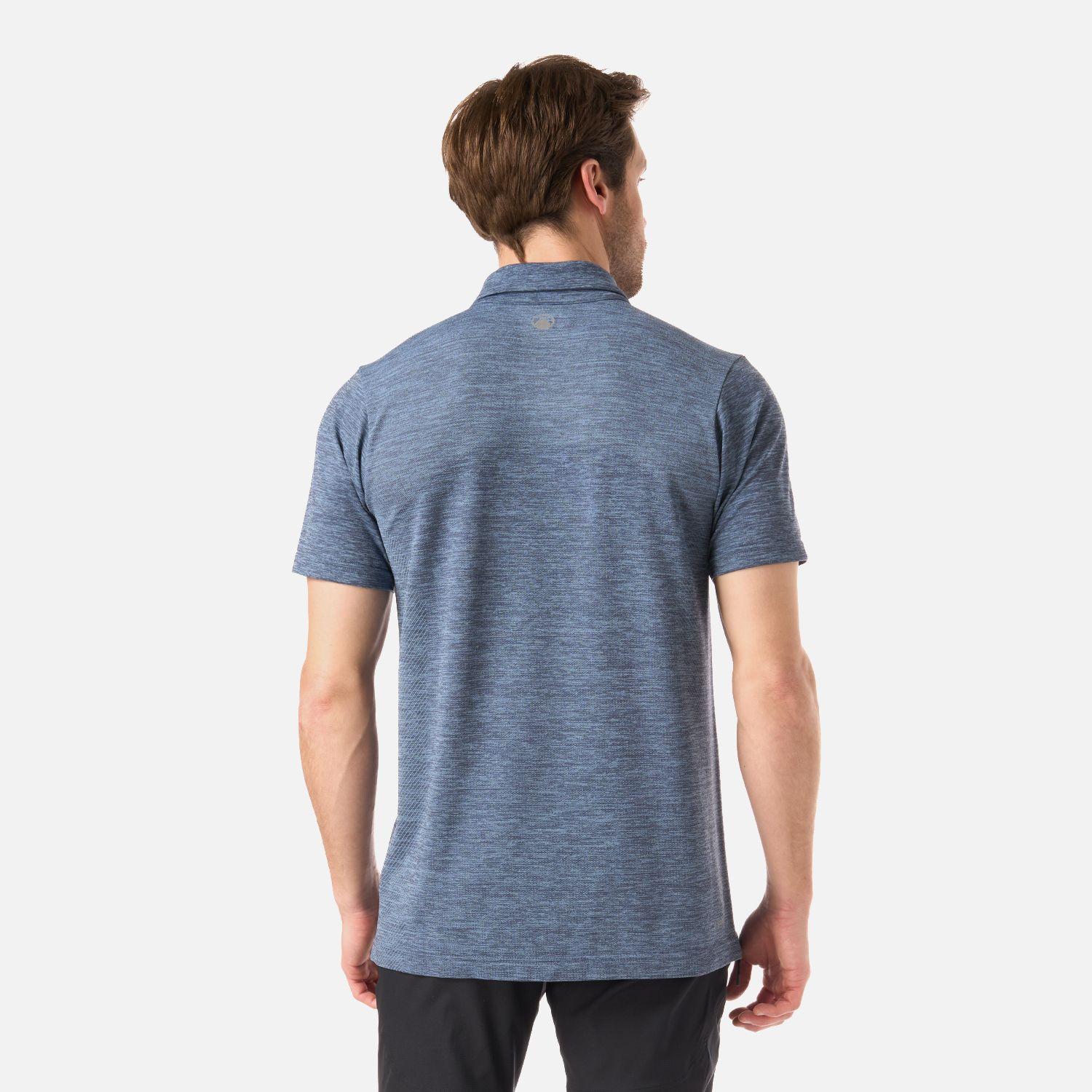 Polera Hombre B-Classic Seamless Polo Azul Piedra Lippi V26-2