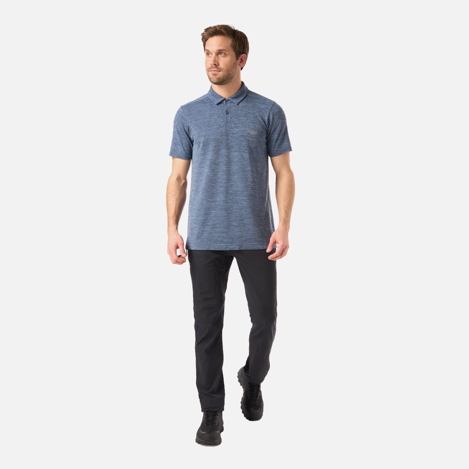 Polera Hombre B-Classic Seamless Polo Azul Piedra Lippi V26-5