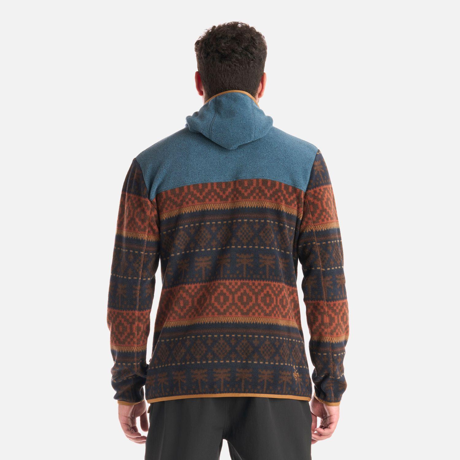 Polerón Hombre Tokerau Hoody Print Azul Noche Haka Honu I25-2