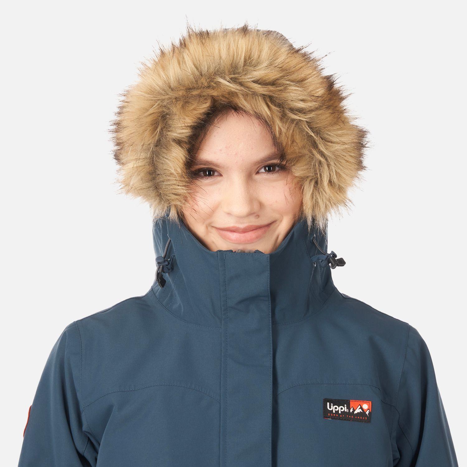 Chaqueta Teen Girl Roble B-Dry Hoody Jacket Azul Oscuro Lippi-3