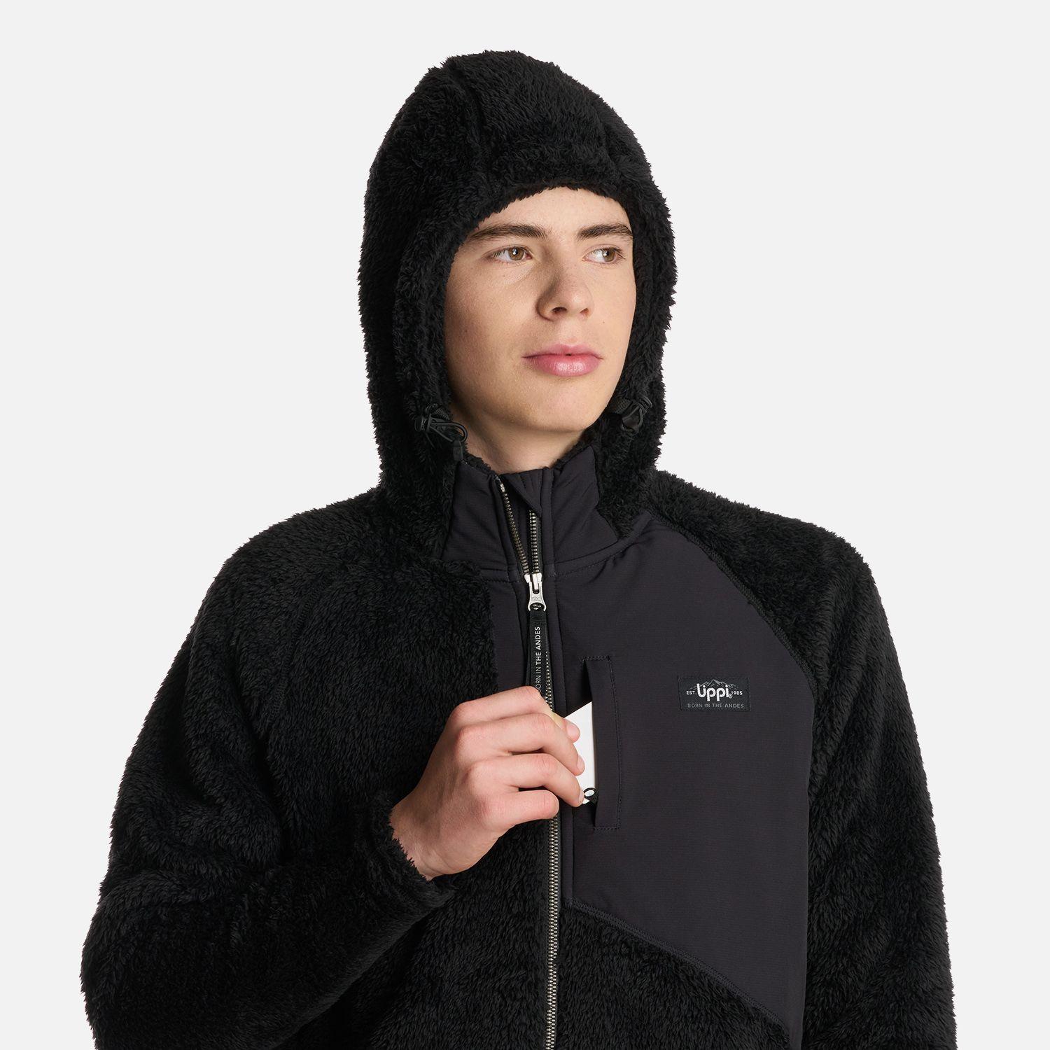 Polar Teen Boy Bear Shaggy-Pro Hoody Jacket Negro Lippi I25-3