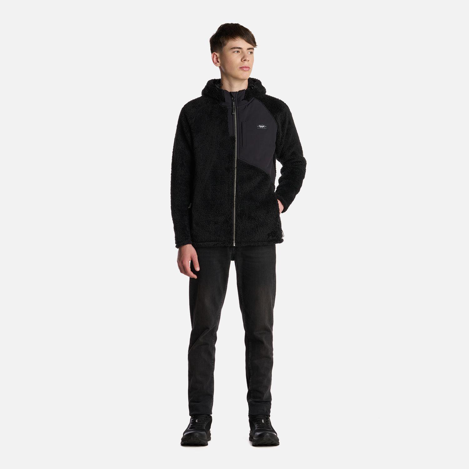 Polar Teen Boy Bear Shaggy-Pro Hoody Jacket Negro Lippi I25-5