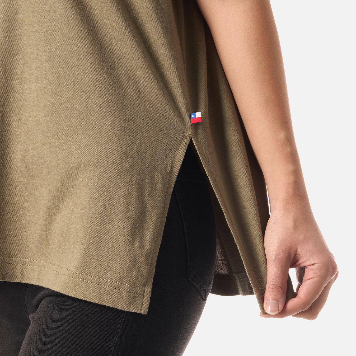 Polera Mujer Mamboo Verde Oliva Haka Honu V26-3