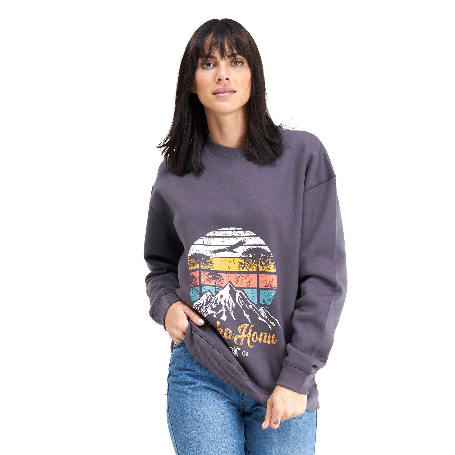 Poleron Mujer Peliculyon Grafito Haka Honu I20-1