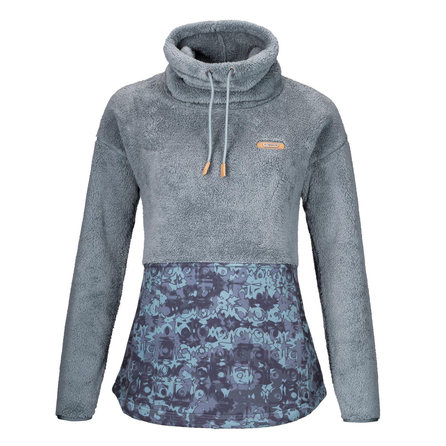 Poleron Mujer Baggy Sweatshirt Verde Grisaceo Lippi-0