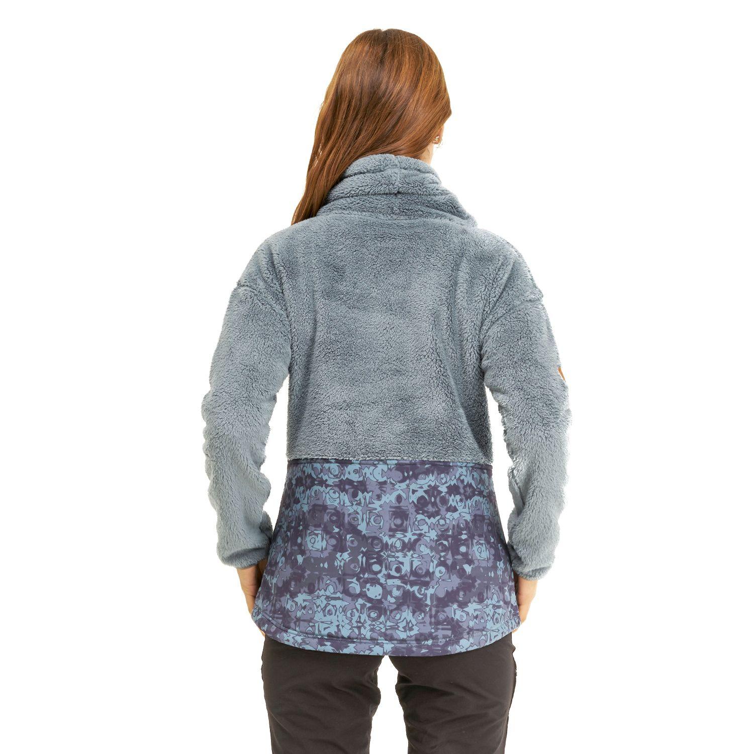Poleron Mujer Baggy Sweatshirt Verde Grisaceo Lippi-3
