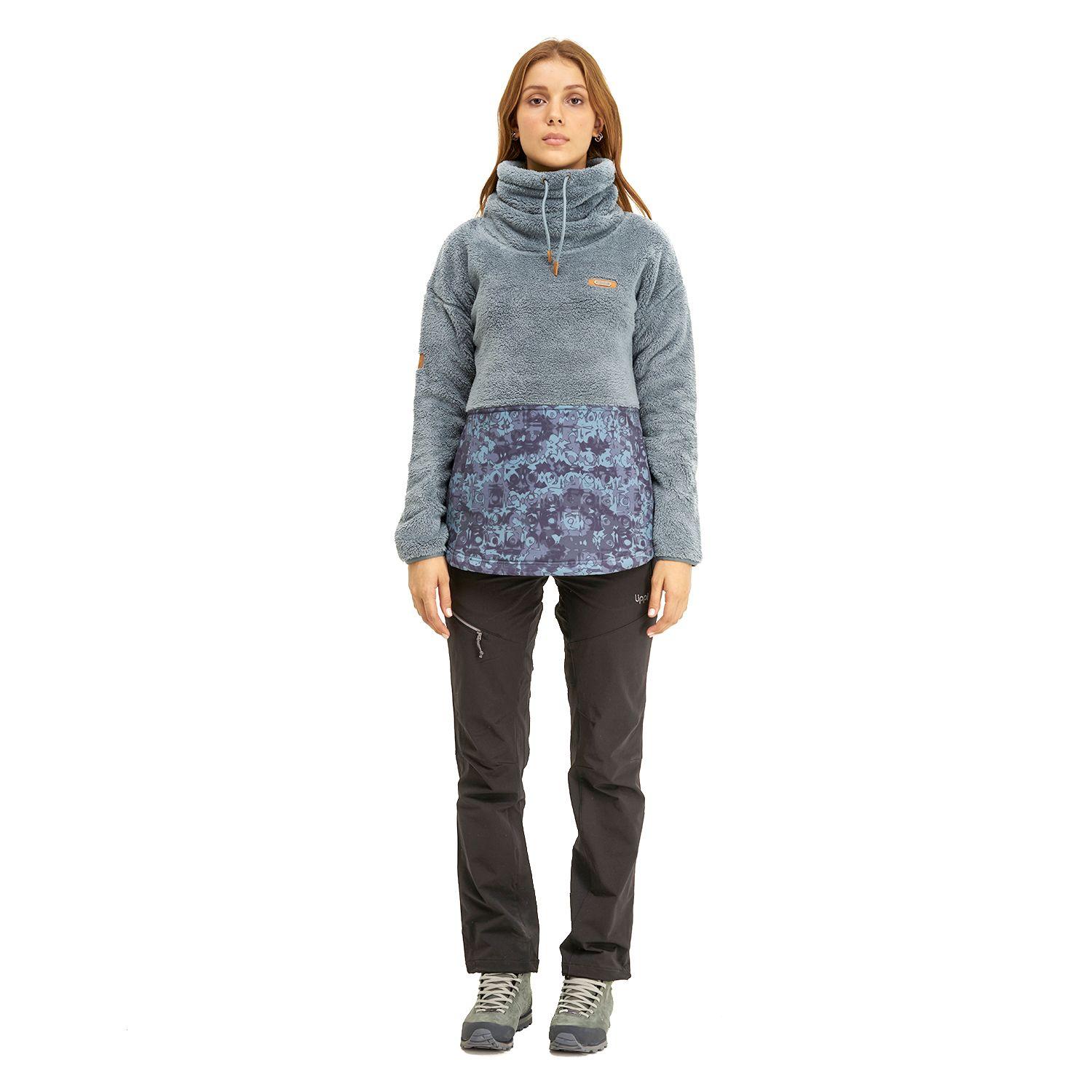 Poleron Mujer Baggy Sweatshirt Verde Grisaceo Lippi-6