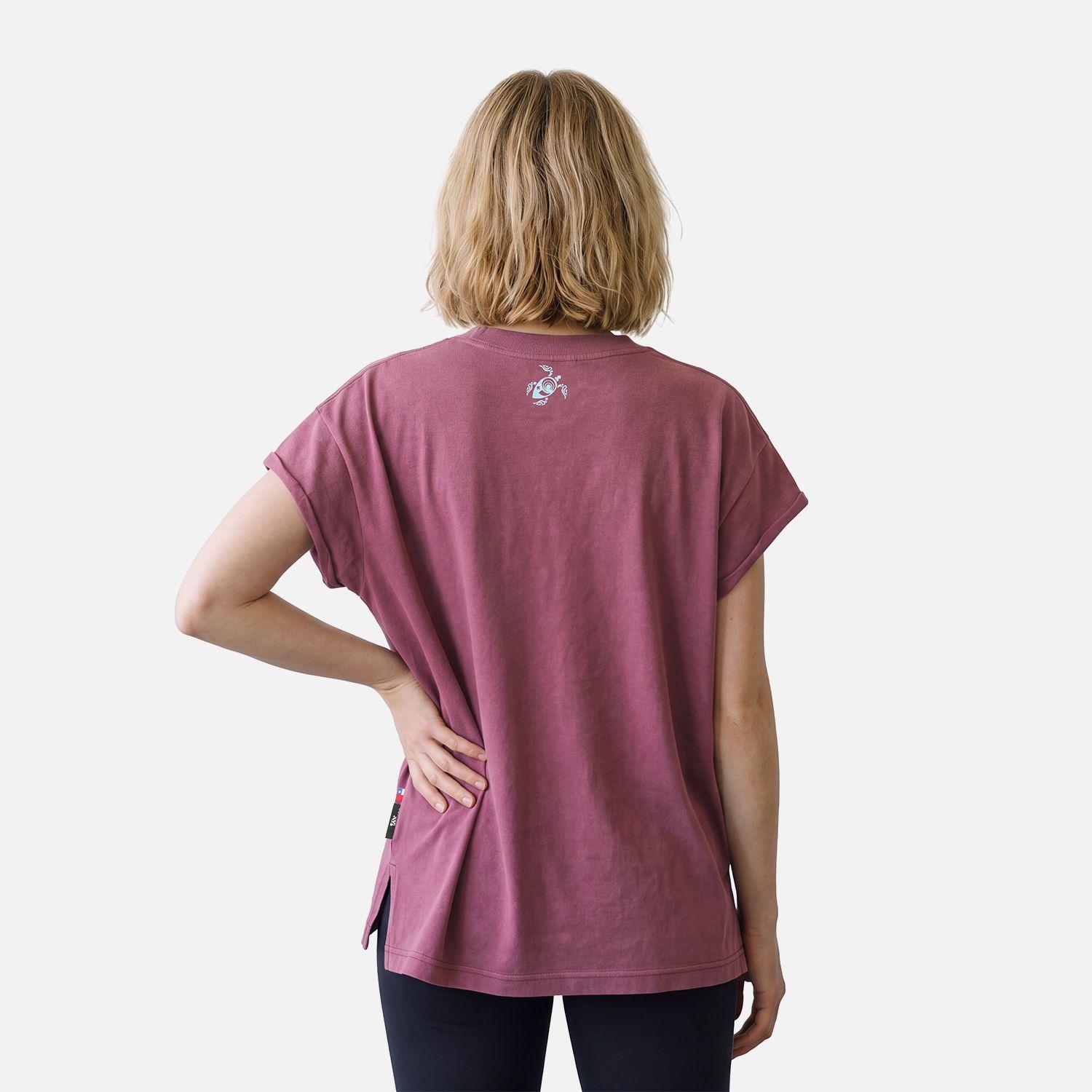 Polera Mujer Garza Burdeo Haka Honu V27-2