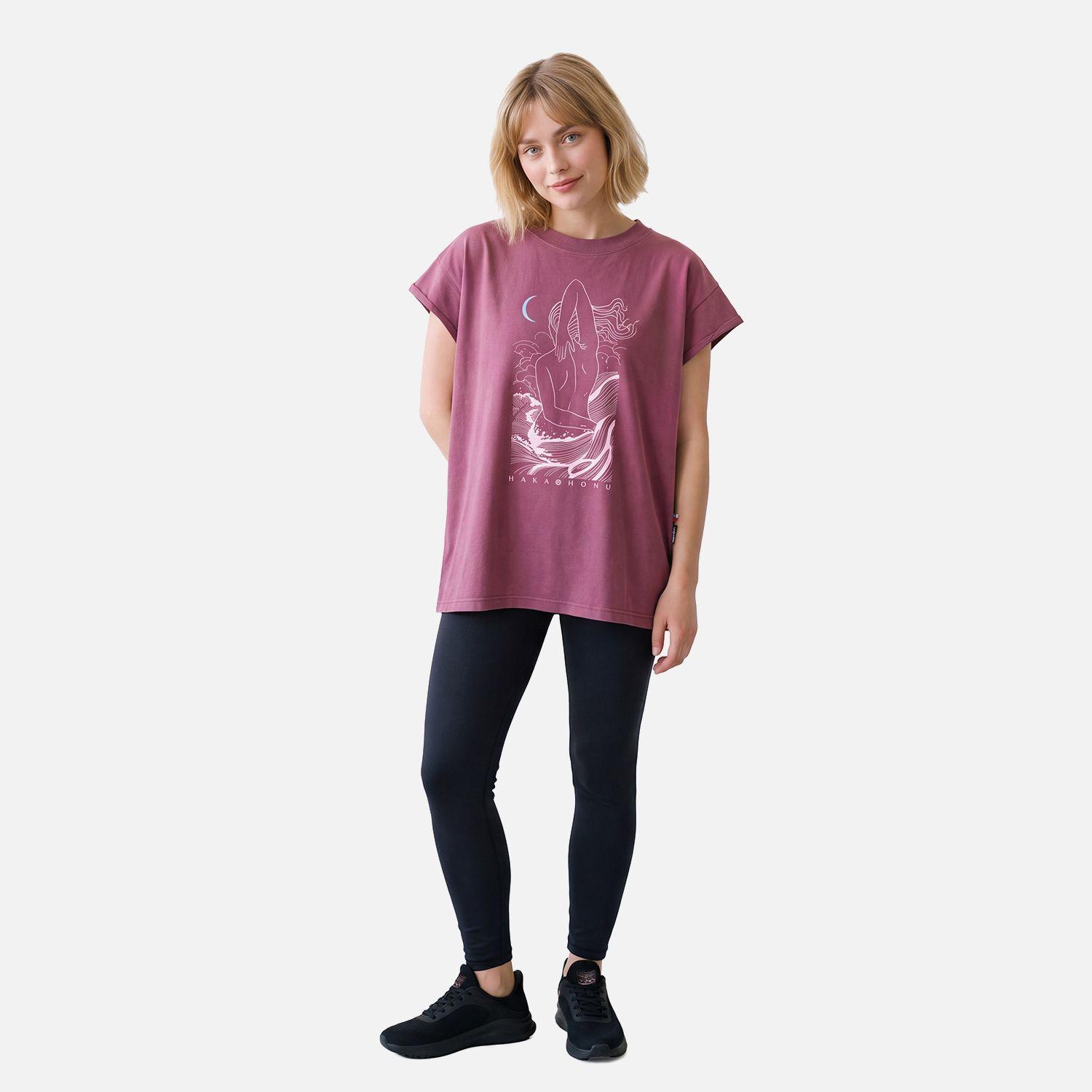 Polera Mujer Garza Burdeo Haka Honu V27-3