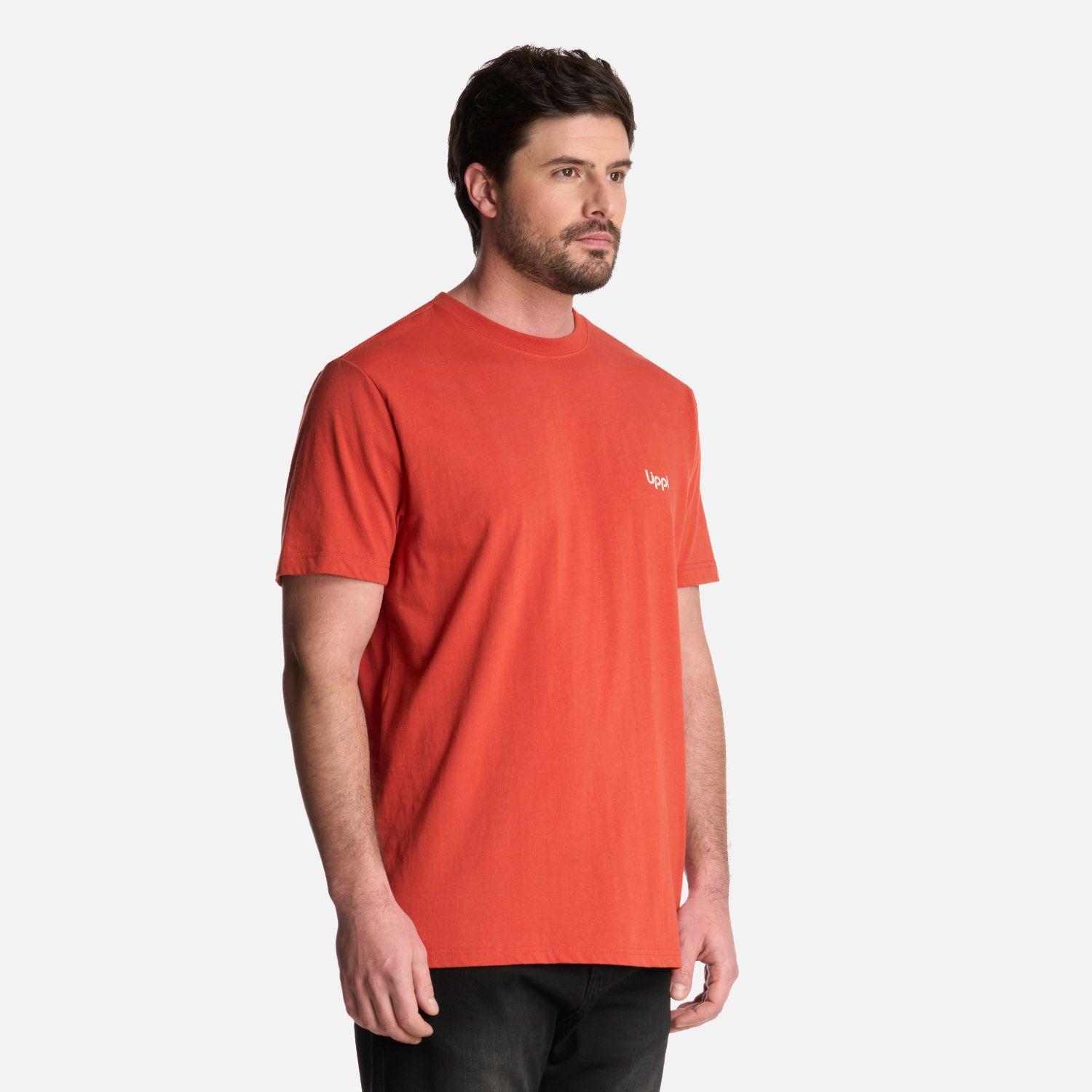 Polera Hombre Explore T-Shirt Terracota Lippi-2