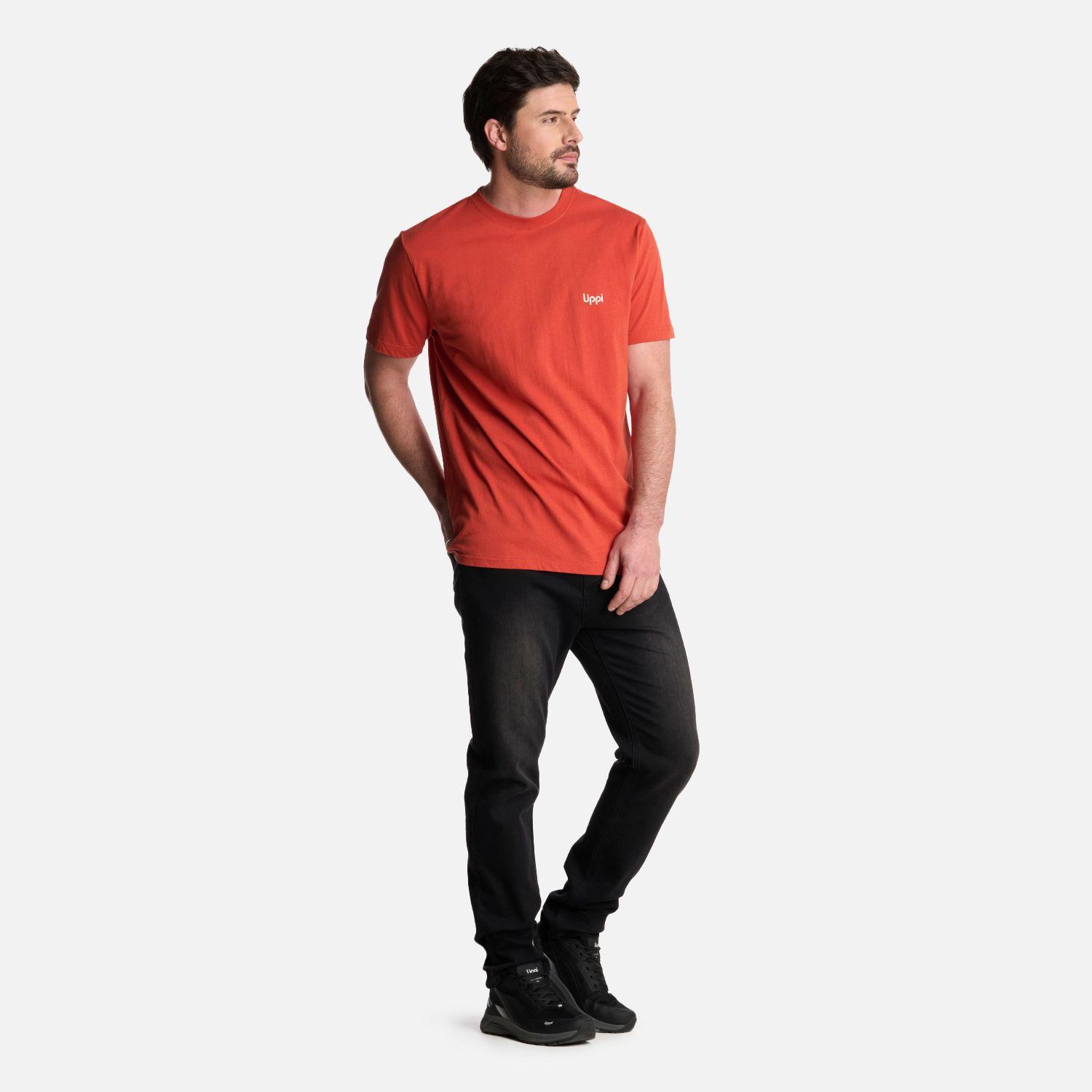 Polera Hombre Explore T-Shirt Terracota Lippi-4