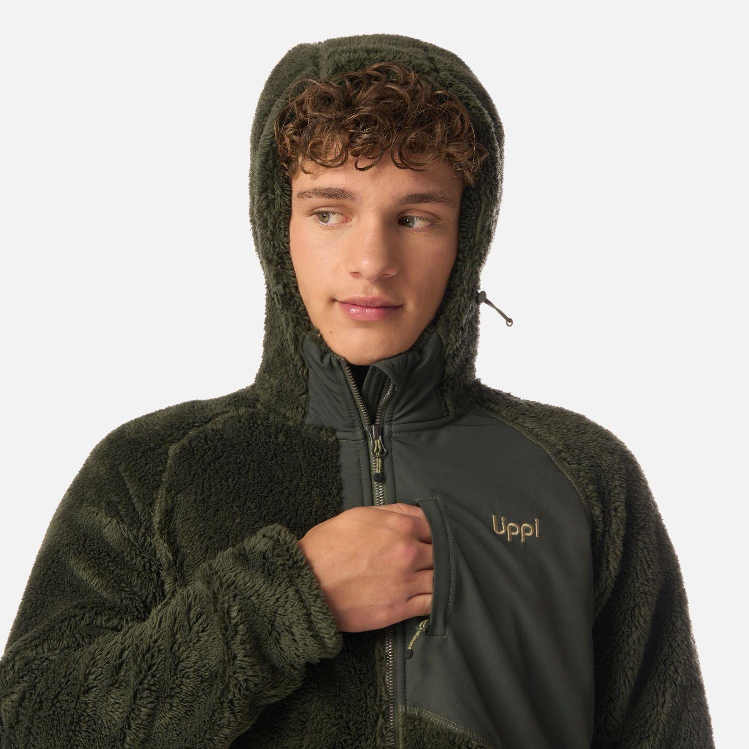 Polar Teen Boy Bear Shaggy-Pro Hoody Jacket Verde Militar Lippi I26-3