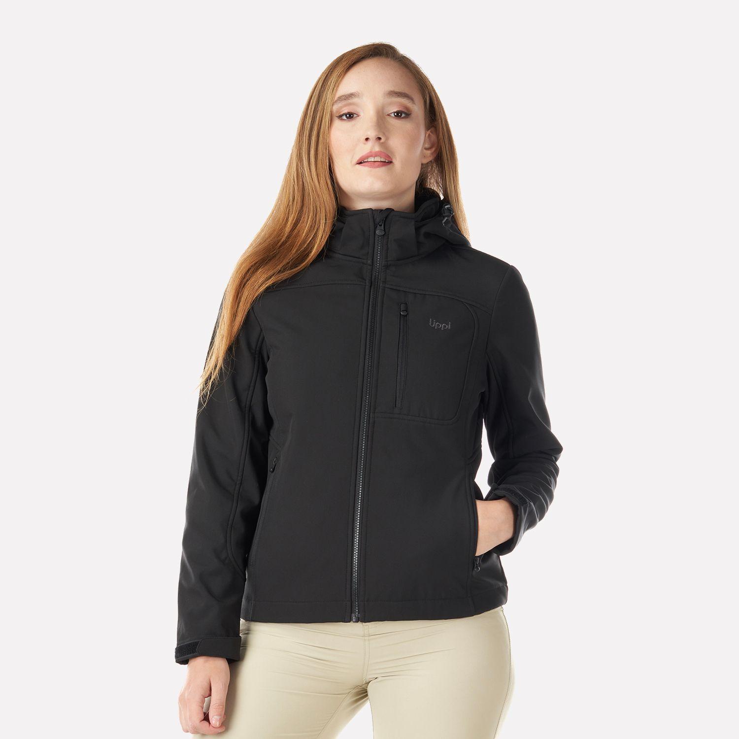 Chaqueta Mujer Macaya Softshell Hoody Jacket Negro Lippi V23-1