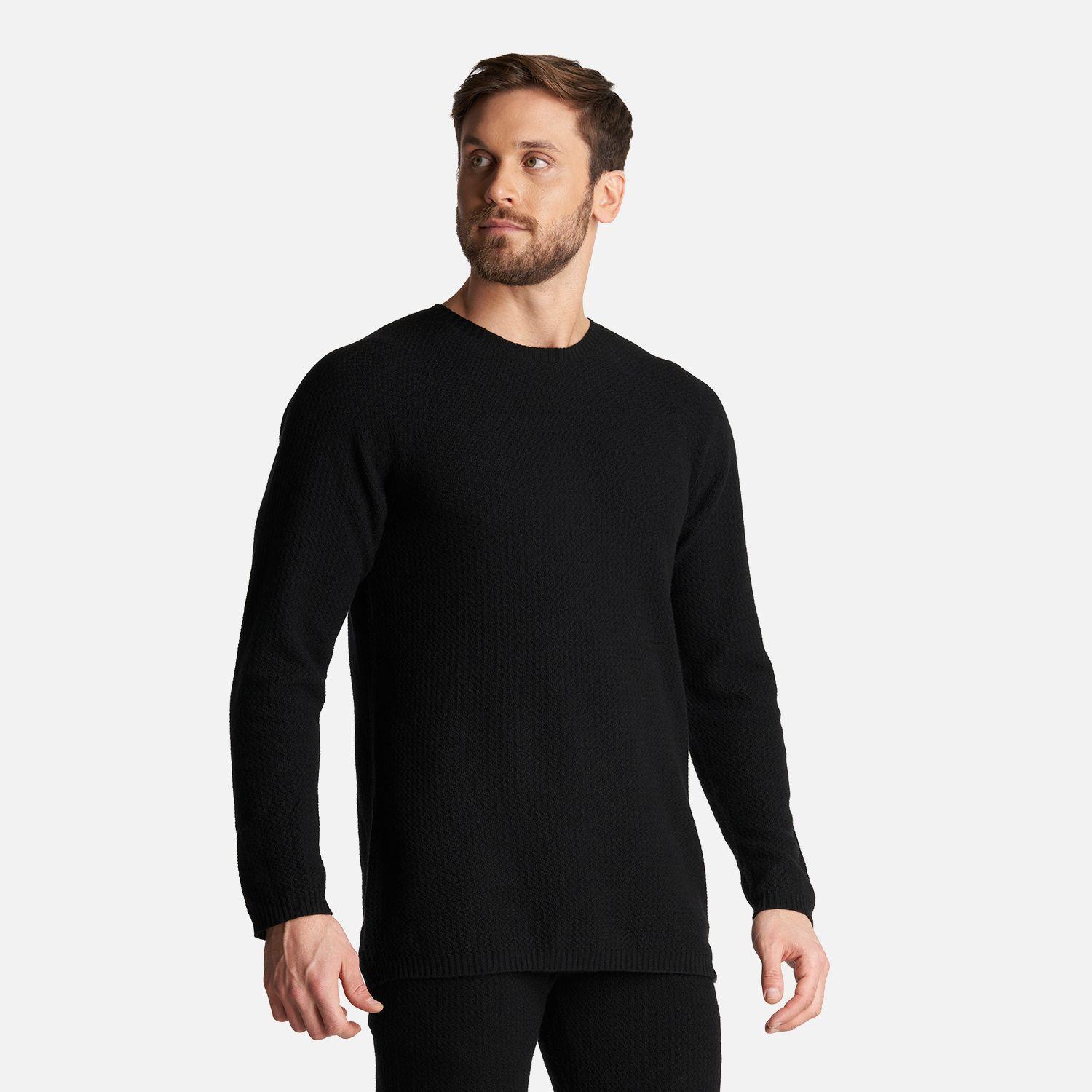 Primera Capa Hombre Skintec Merino Top Negro Lippi V26-1