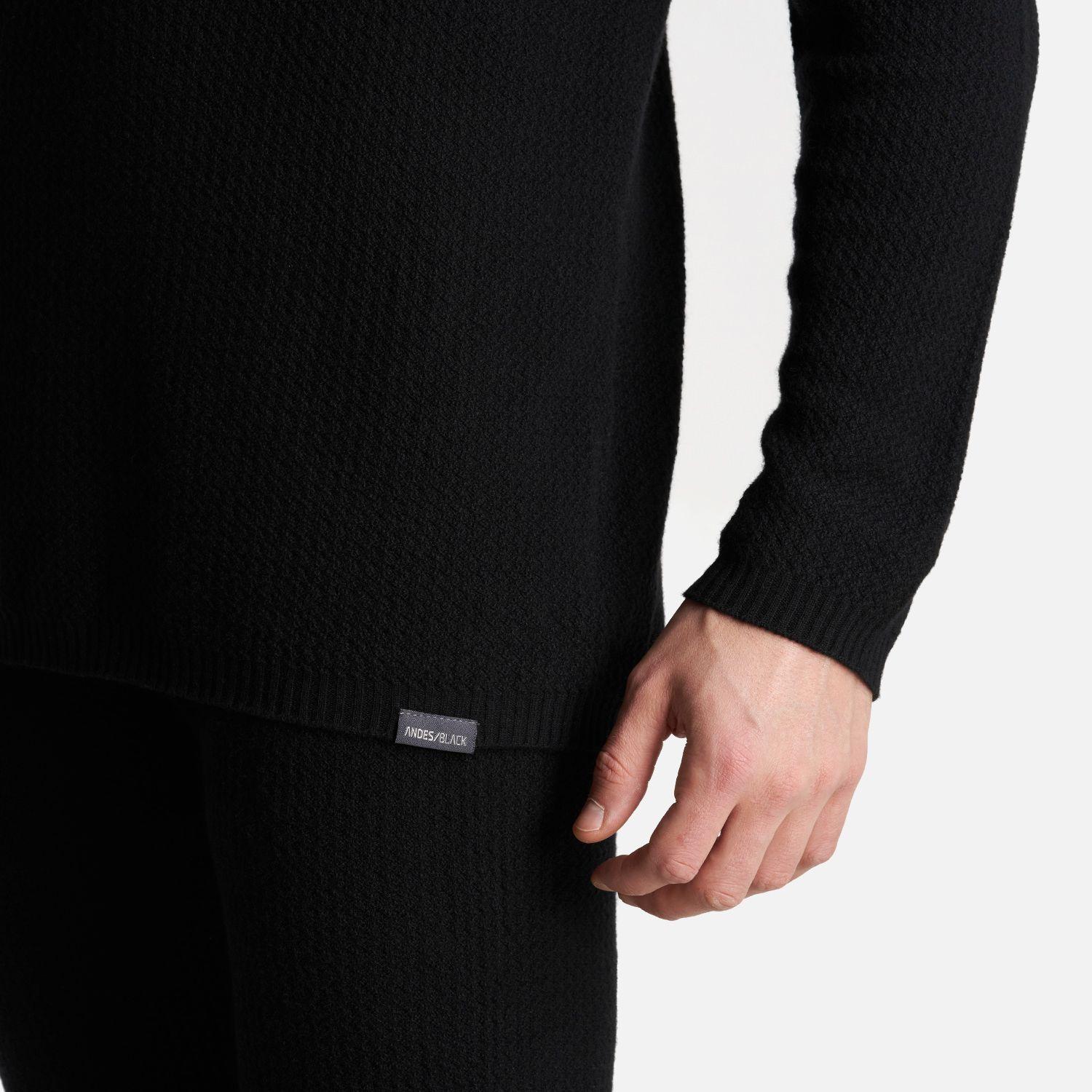 Primera Capa Hombre Skintec Merino Top Negro Lippi V26-4