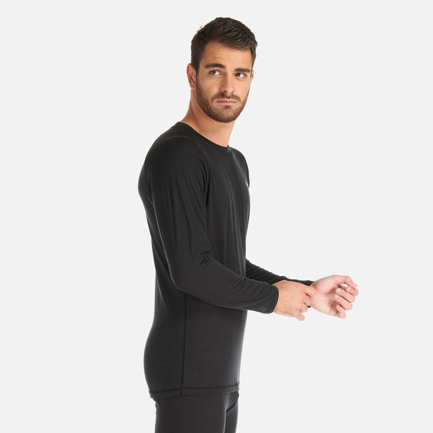 Primera Capa Hombre Skintec Merino Top Negro Lippi V26-2
