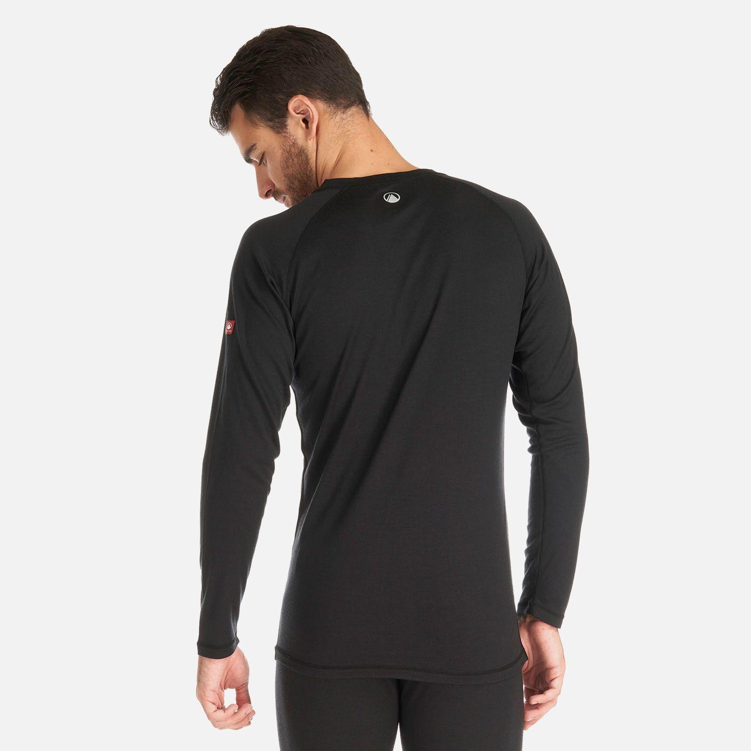 Primera Capa Hombre Skintec Merino Top Negro Lippi V26-4