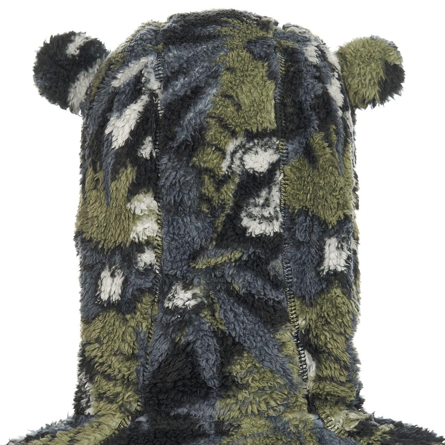 Enterito Baby Boy Bear Shaggy-Pro Onesie Print Gris Lippi-1