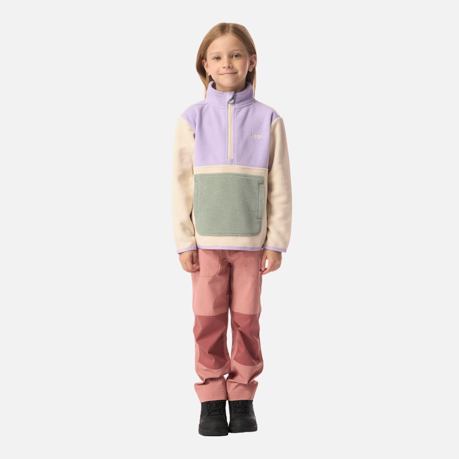 Polar Niña Forest 1/4 Zip Sweatshirt Beige Lippi I26-4