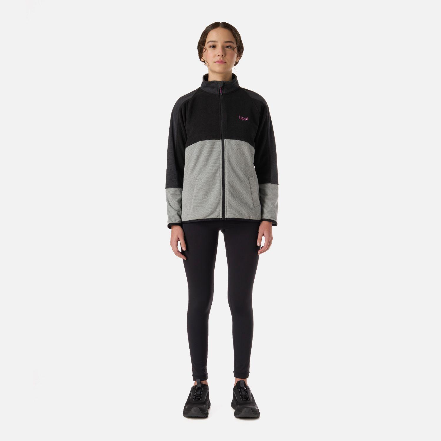 Polar Teen Girl Fireplace Full Zip Sweatshirt Negro Lippi V26-4