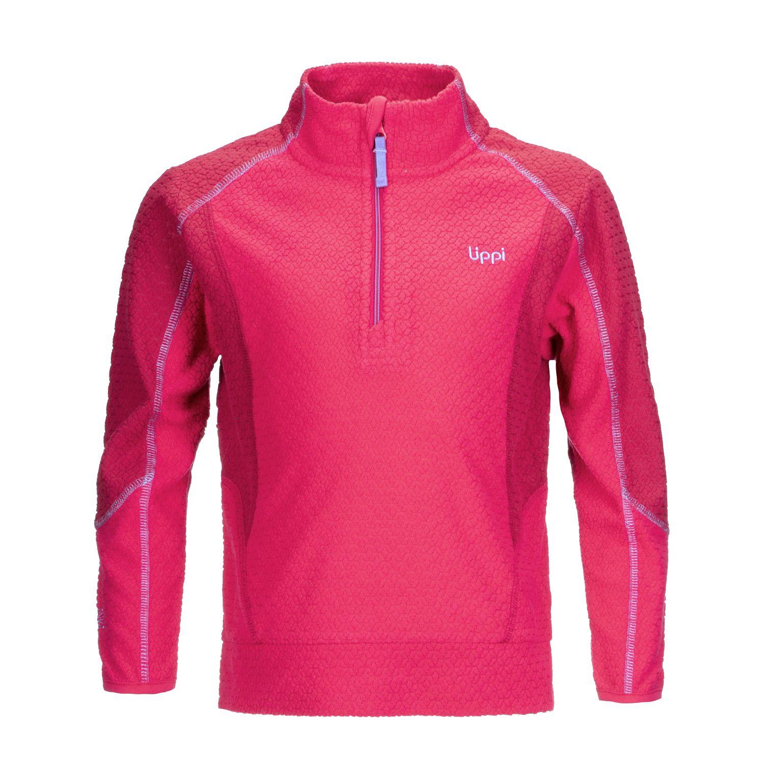 Poleron Niña Saltamontes Nano-F 1/4 Zip Frambuesa Lippi I20-0